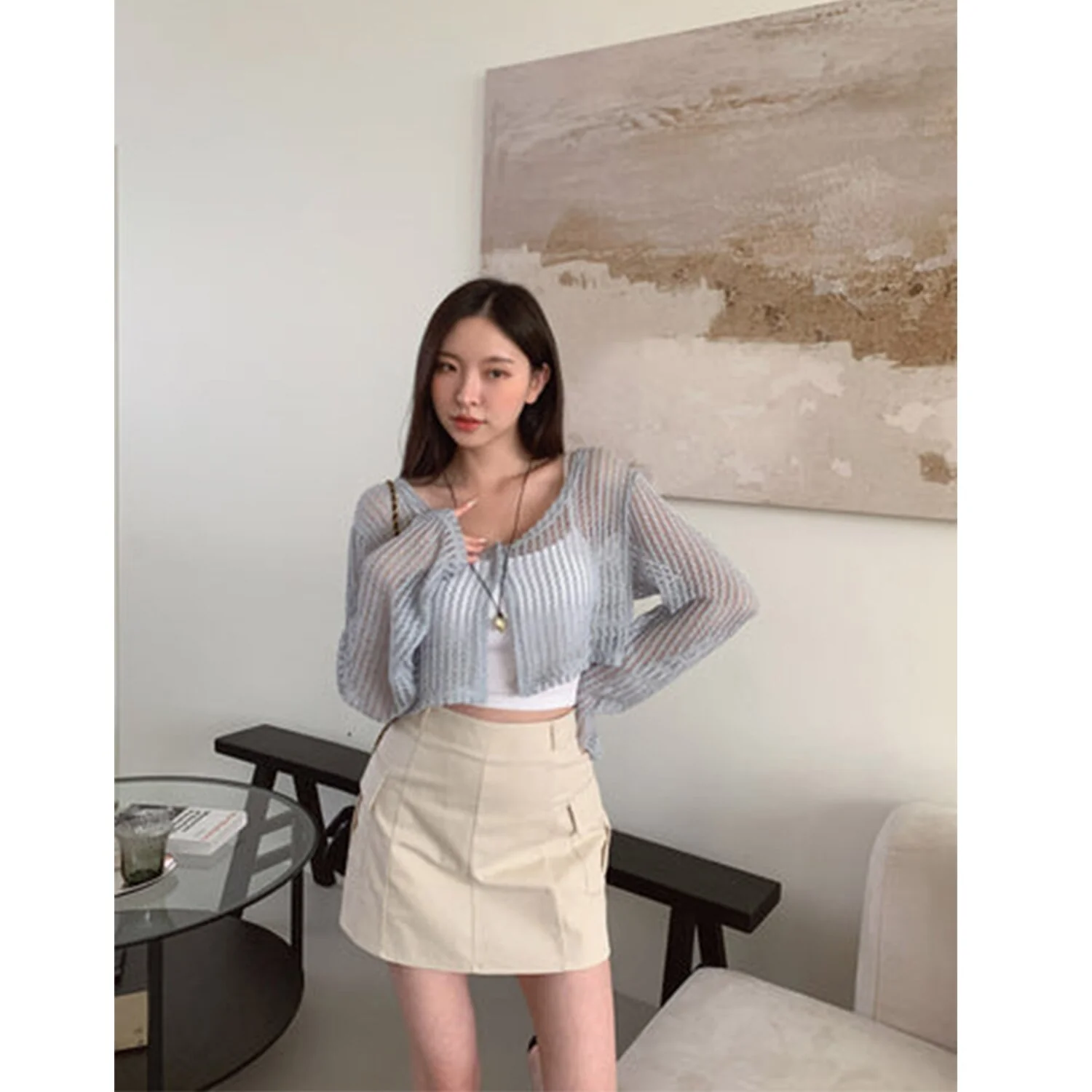 Trendywhere Back Banding Flarted Mini Skirt  Free (XS-M) - Olabens