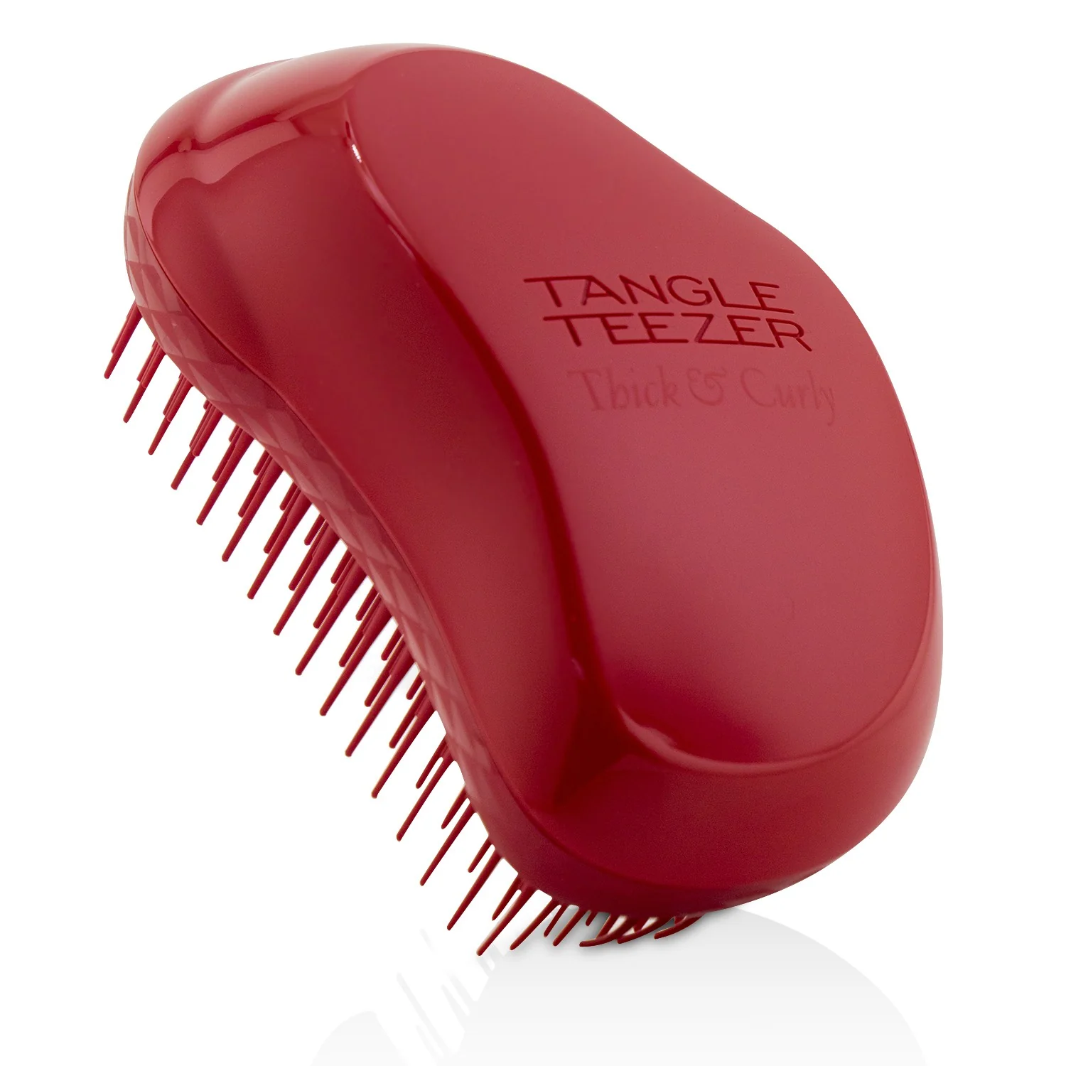 Tangle Teezer Thick & Curly Detangling Hair Brush - # Salsa Red (For Thick, Wavy and Afro Hair)  1pc - Olabens