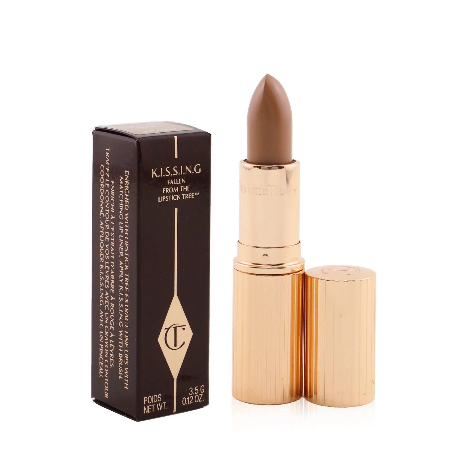 Charlotte Tilbury K.I.S.S.I.N.G Lipstick - # Pillow Talk 3. Intense  3.5g/0.12oz - Olabens