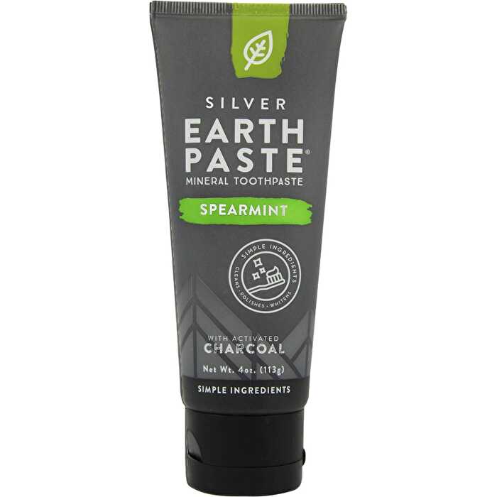 Redmond Earthpaste Toothpaste with Silver Spearmint & Charcoal 113g - Olabens