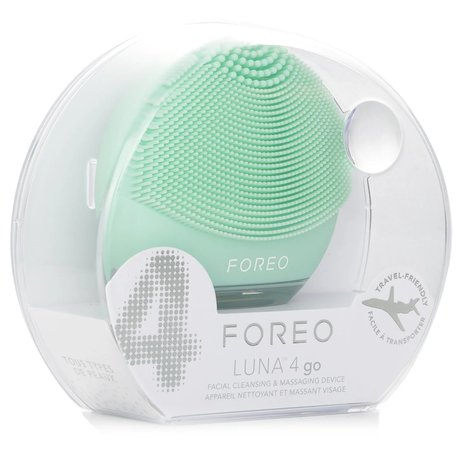 FOREO Luna 4 Go Facial Cleansing & Massaging Device - # Pistachio  1pcs - Olabens
