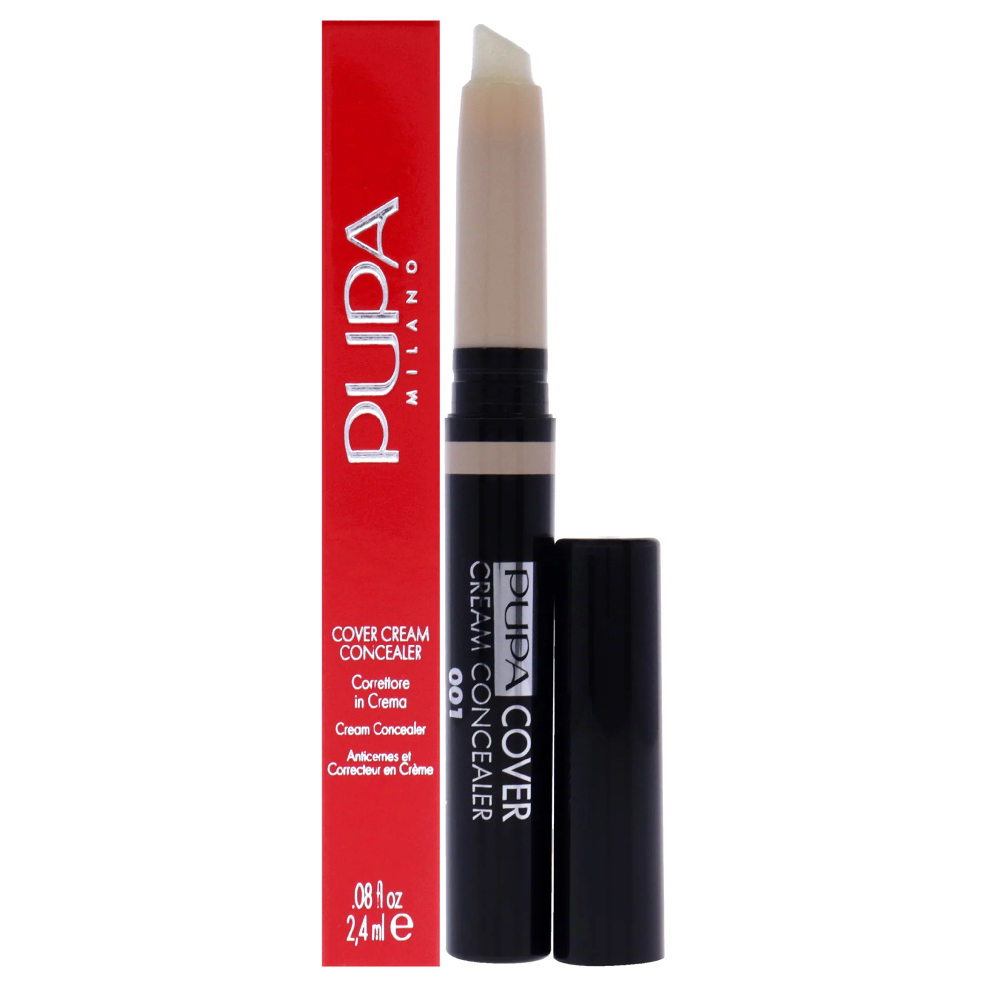Cover Cream Concealer - 001 Light Beige by Pupa Milano for Women - 0.08 oz Concealer - Olabens