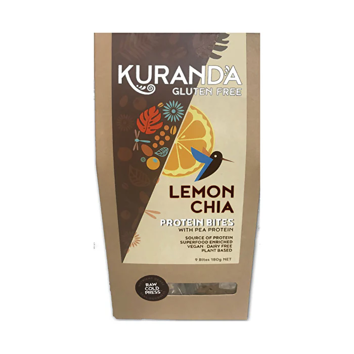 Kuranda Wholefoods Gluten Free Protein Bites Lemon Chia 20g x 9 Pack - Olabens