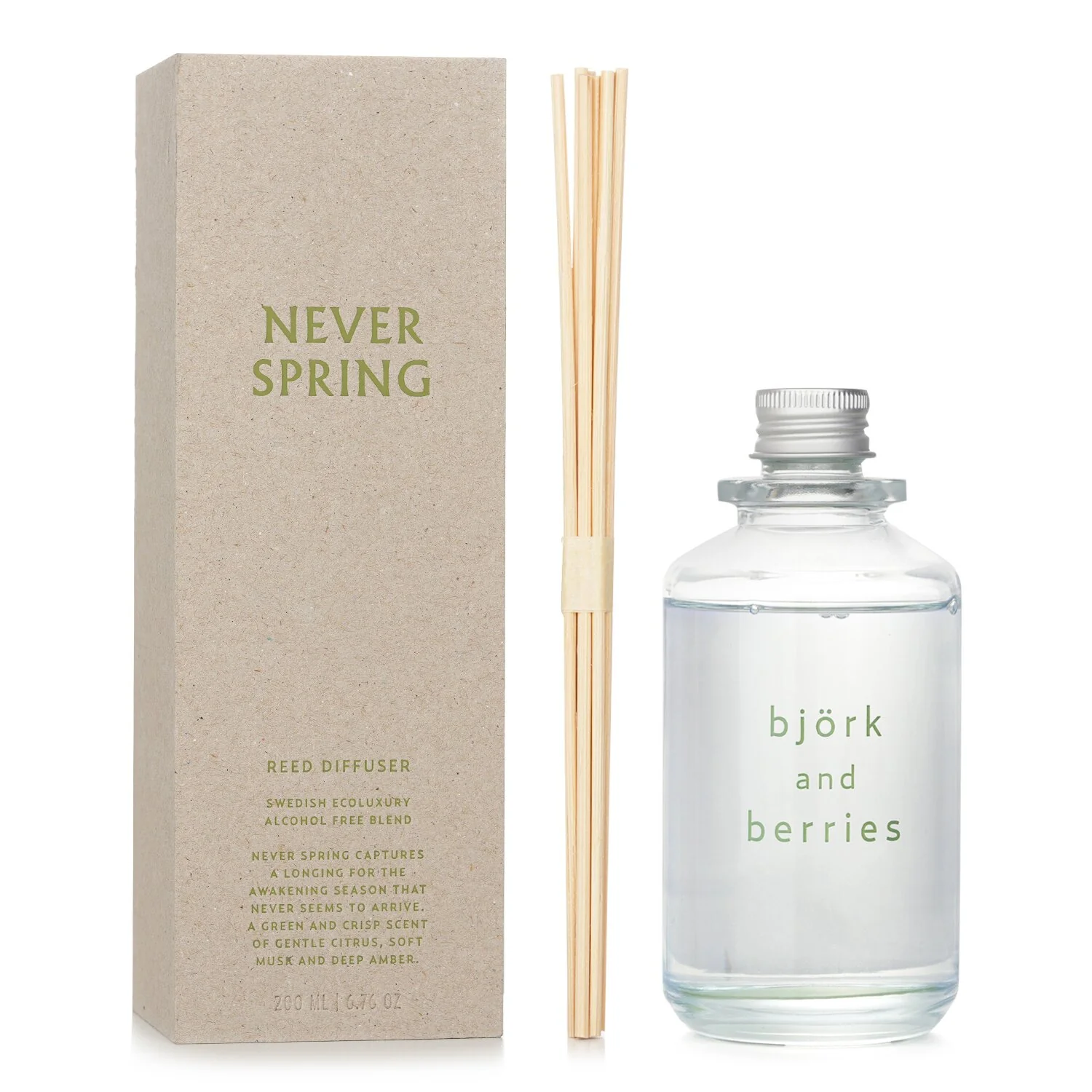 Bjork & Berries Never Spring Reed Diffuser  200ml/6.76oz - Olabens