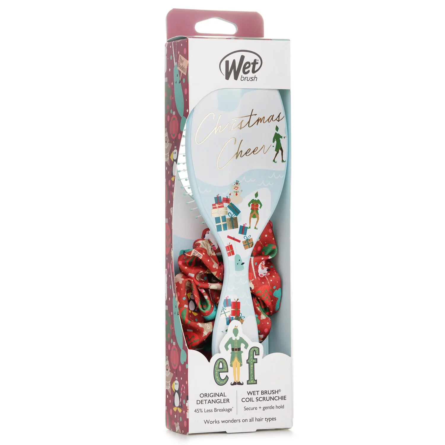 Wet Brush Original Detangler Elf + Scrunchie Hair Brush  1pc - Olabens