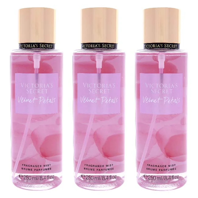 Velvet Petals by Victorias Secret for Women - 8.4 oz Fragrance Mist - Pack of 3 - Olabens