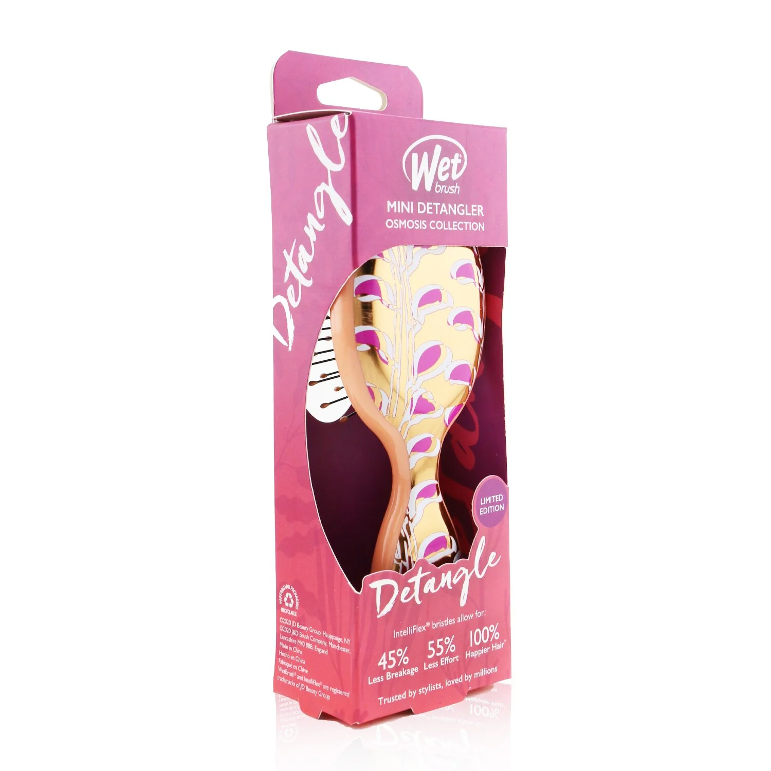 Wet Brush Mini Detangler Osmosis Collection - # Shimmering Seaweed (Limited Edition)  1pc - Olabens