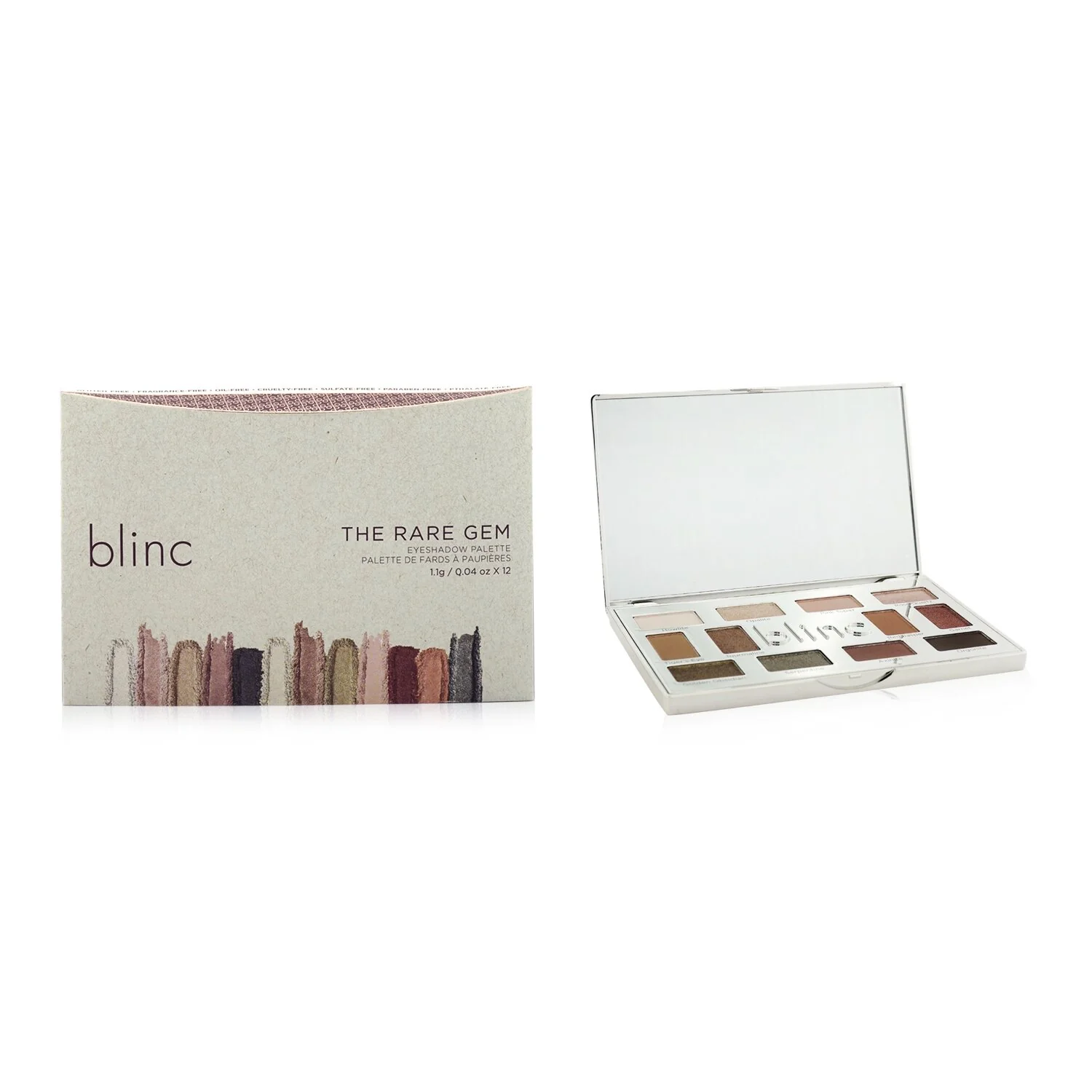 Blinc The Rare Gem Eyeshadow Palette (12x Eyeshadow)  12x1.1g/0.04oz - Olabens