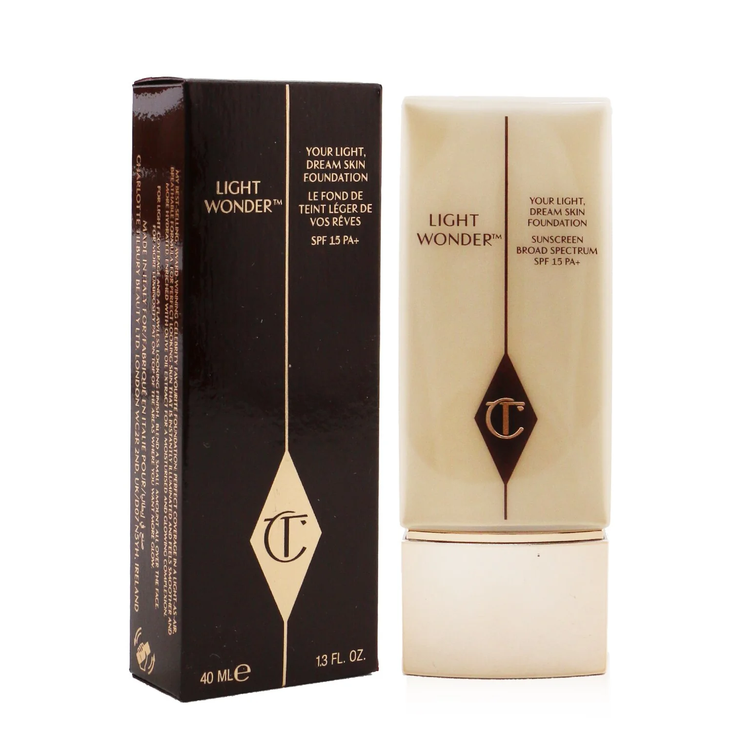 Charlotte Tilbury Light Wonder Foundation SPF 15 - # 4.5 Fair (Fair With Yellow Undertones)  40ml/1.4oz - Olabens