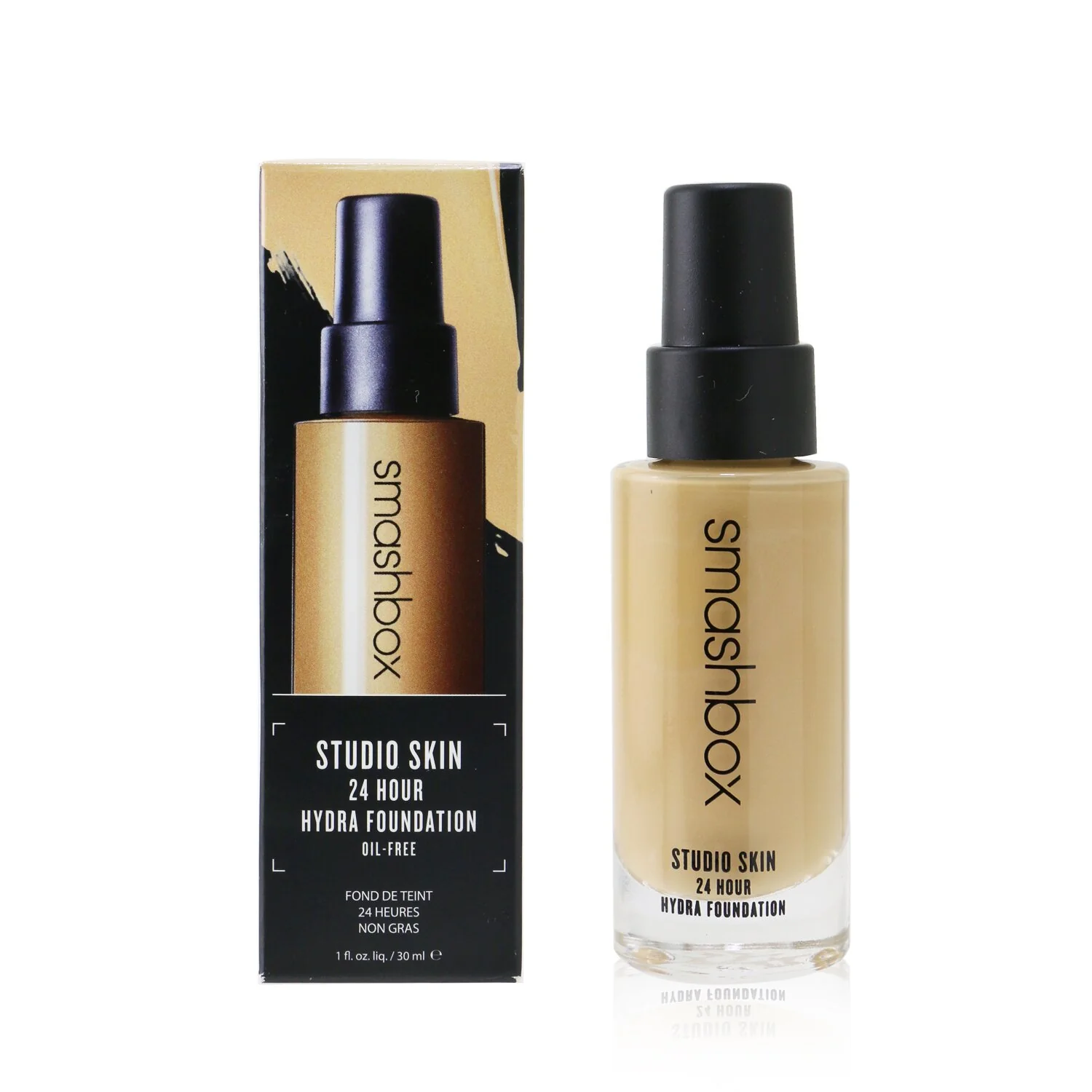 Smashbox Studio Skin 24 Hour Wear Hydrating Foundation - # 3.02 (Medium With Neutral Olive Undertone)  30ml/1oz - Olabens