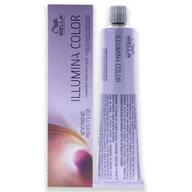 Wella Illumina Color Permanent Creme Hair Color - 10 1 Lightest Blonde-Ash by Wella for Unisex - 2 oz Hair Color - Olabens