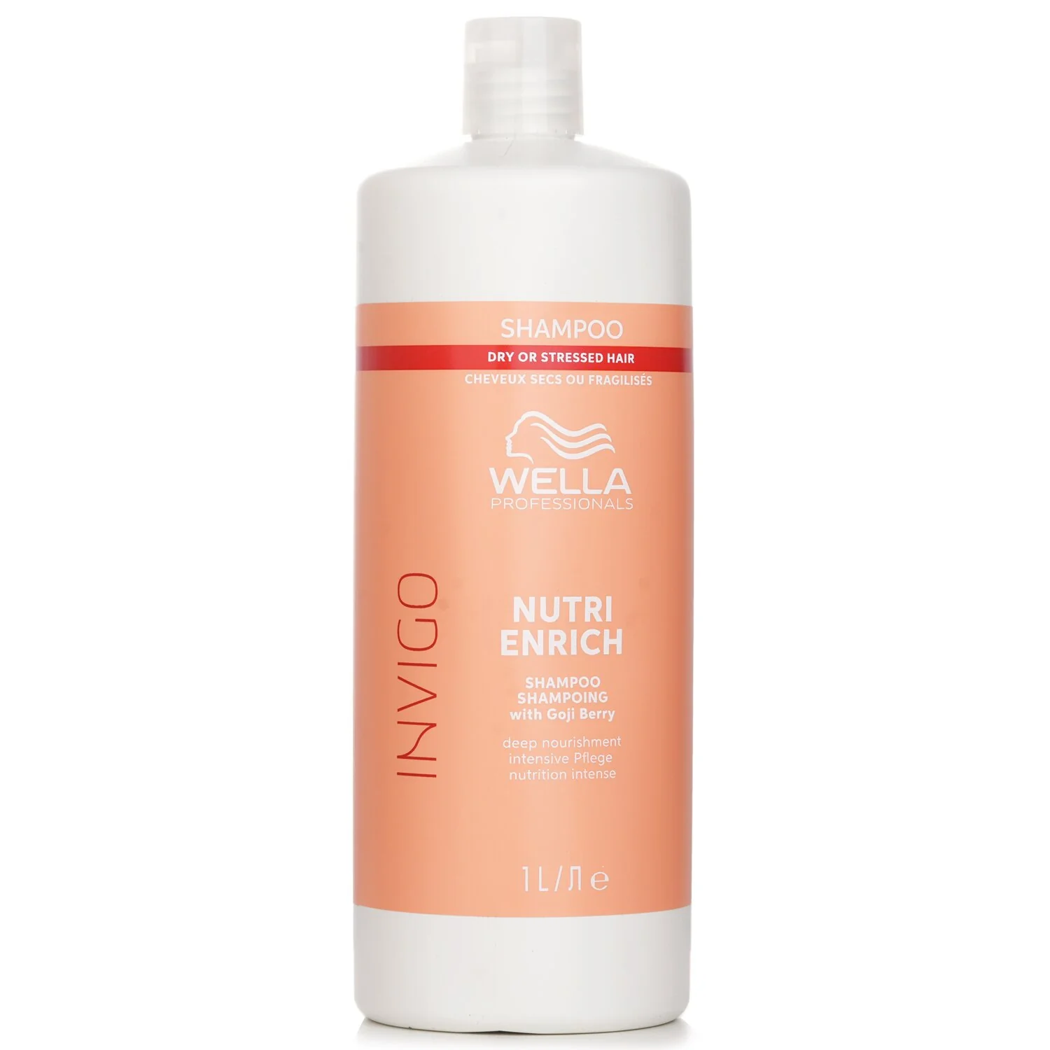 Wella Invigo Nutri Enrich Shampoo With Goji Berry Dry Or Stressed Hair  1000ml - Olabens