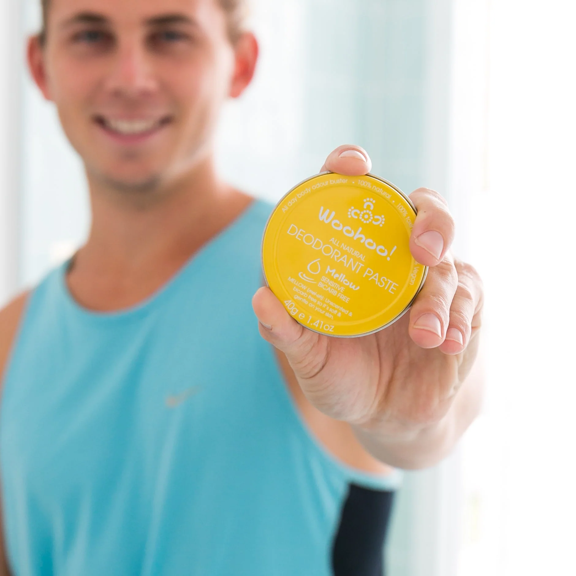 Woohoo Deodorant Paste Mellow Tin 60g - Sensitive - Olabens