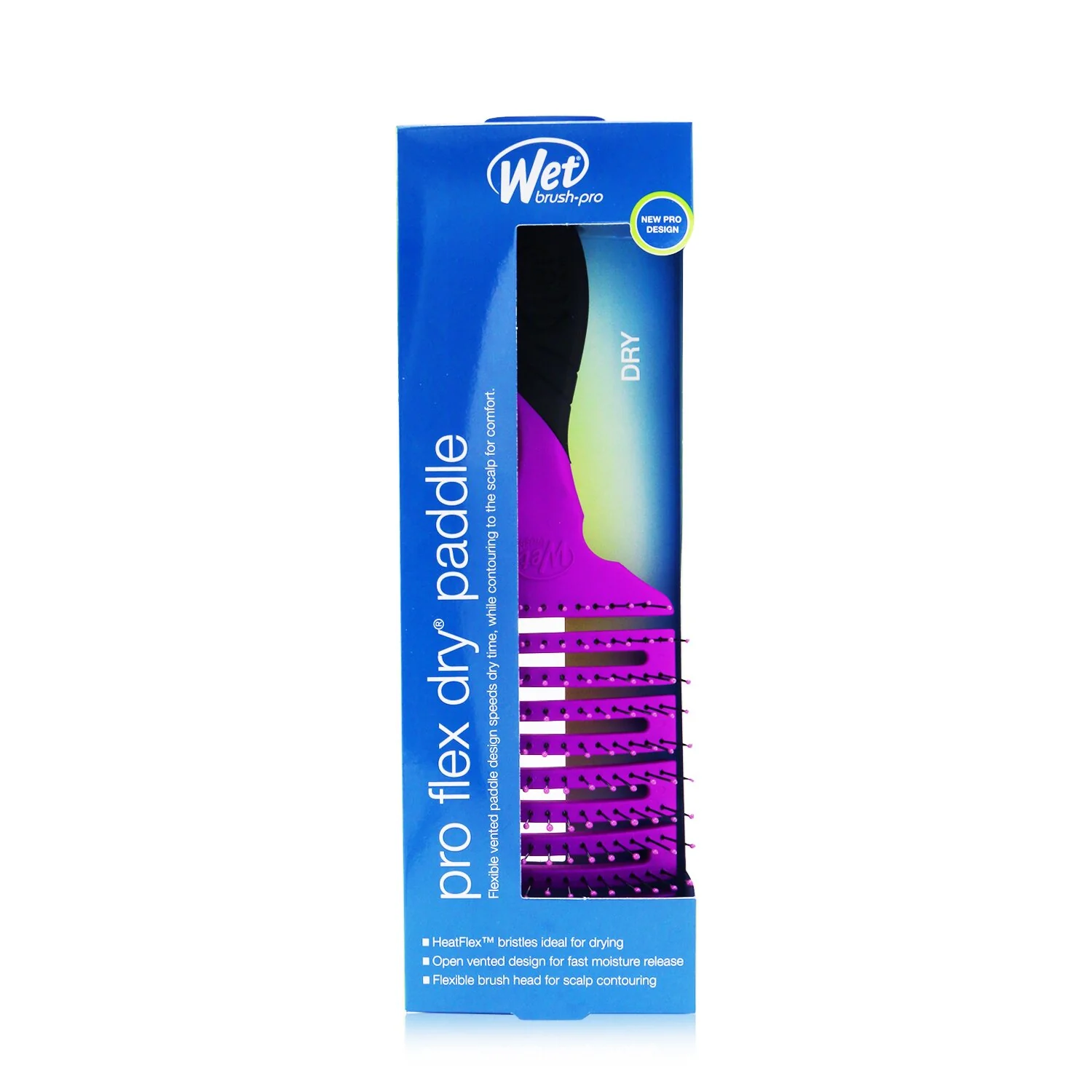 Wet Brush Pro Flex Dry Paddle - # Purple  1pc - Olabens