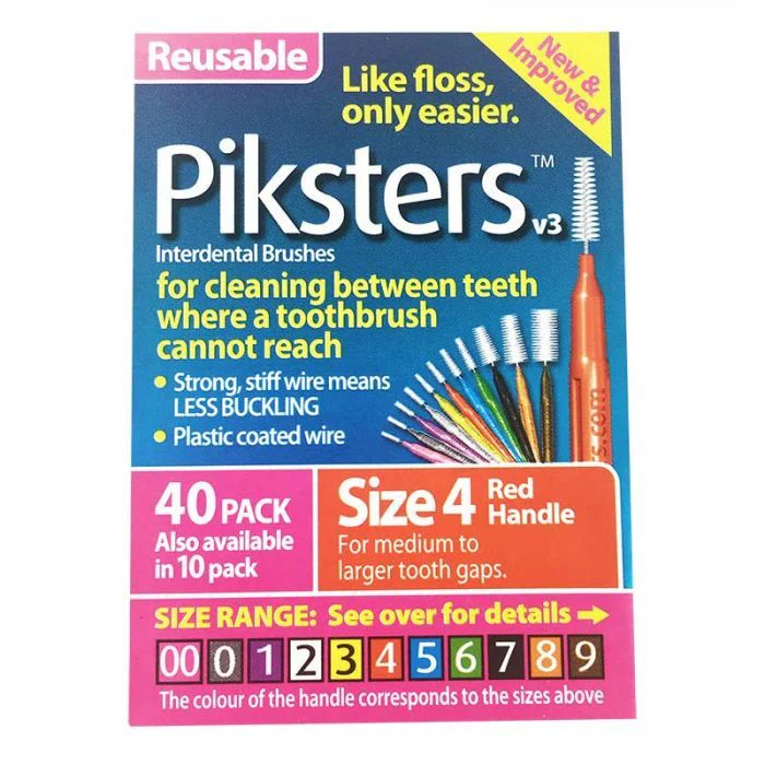 Piksters Interdental Brush 4 40 Pack - Olabens