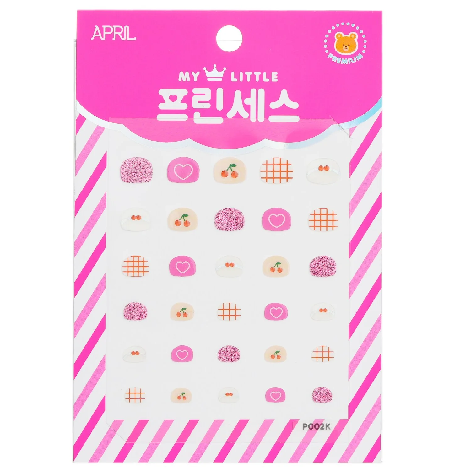 April Korea Princess Kids Nail Sticker - # P002K  1pack - Olabens
