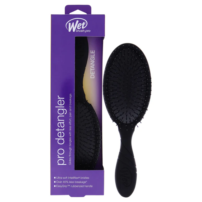 Pro Detangler Brush - Black by Wet Brush for Unisex - 1 Pc Hair Brush - Olabens