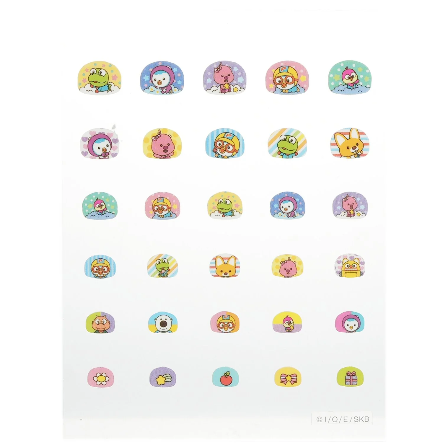 April Korea Pororo Nail Sticker - # PR 02  1pack - Olabens