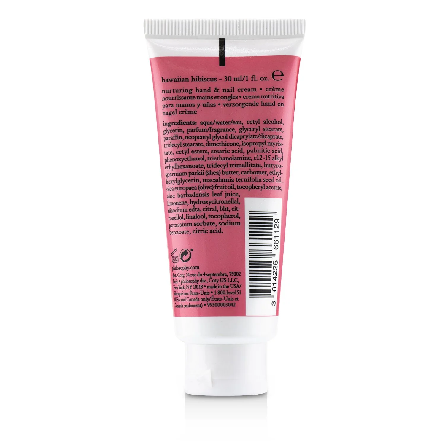 Philosophy Hands of Hope Nurturing Hand & Nail Cream - Hawaiian Hibiscus  30ml/1oz - Olabens