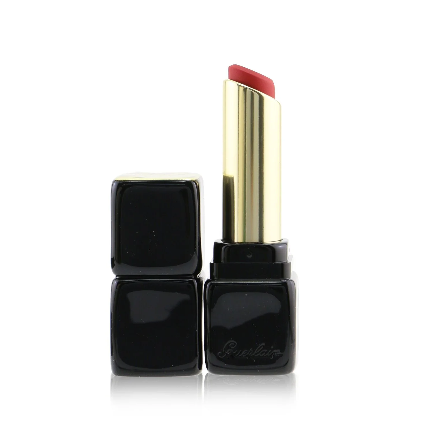 Guerlain Kisskiss Tender Matte Lipstick - # 910 Wanted Red  2.8g/0.09oz - Olabens
