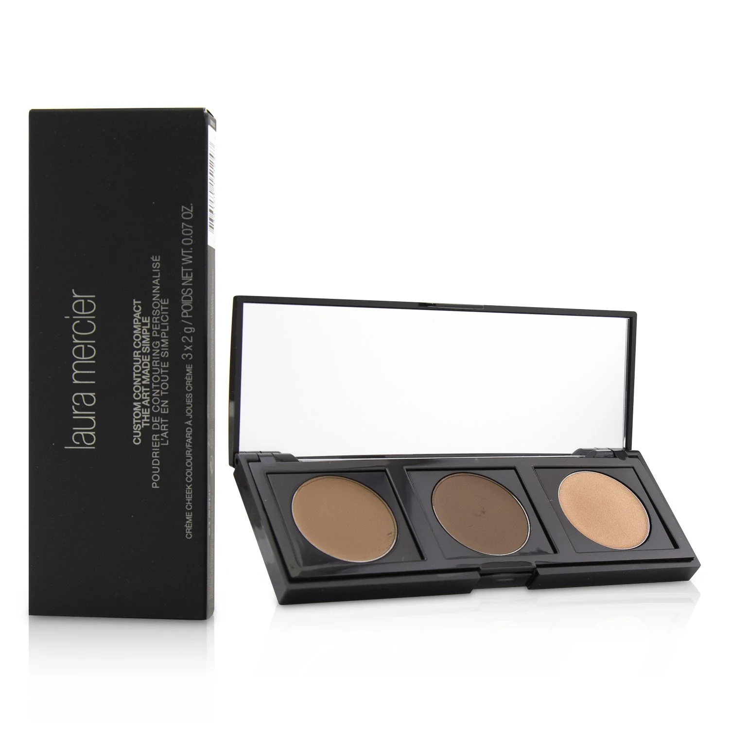 Laura Mercier Custom Contour Compact : (1x Highlight #1 , 1x Contour Deep #2, 1x Contour #1)  3x2g/0.07oz - Olabens