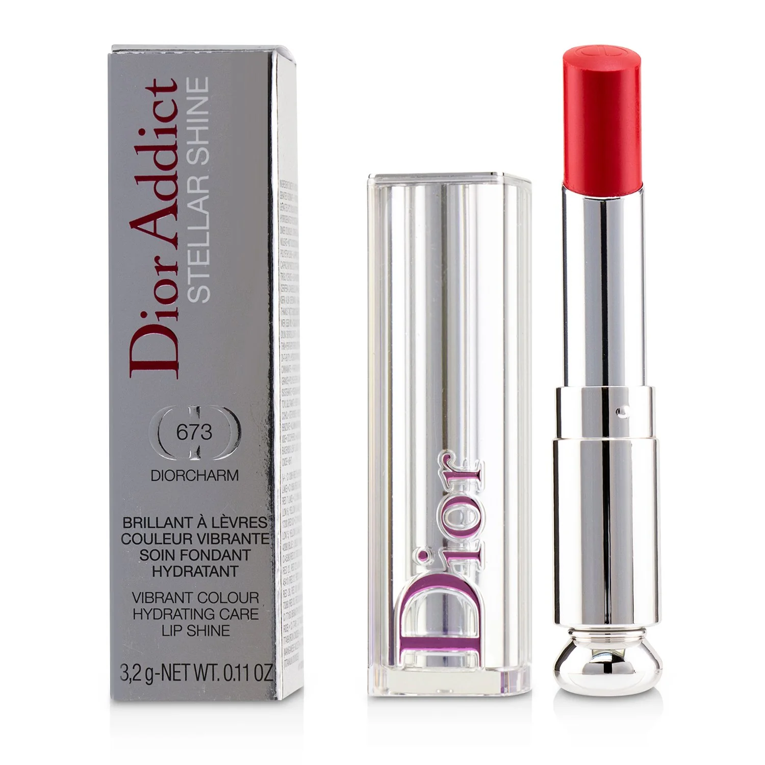 Christian Dior Dior Addict Stellar Shine Lipstick - # 859 Diorinfinity (Red)  3.2g/0.11oz - Olabens