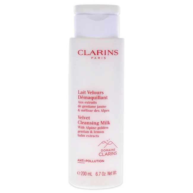 Velvet Cleansing Milk by Clarins for Women - 6.7 oz Cleanser - Olabens