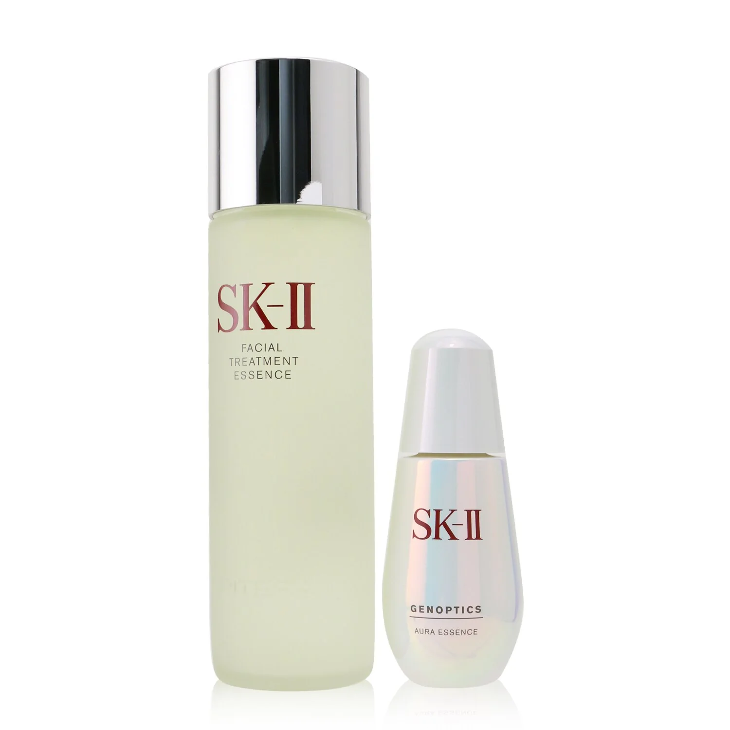 SK II Whitening Series Aura Care Essentials Collection : Genoptics Aura Essence 50ml + Facial Treatment Essence 230ml  2pcs - Olabens