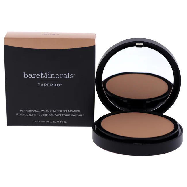 bareMinerals Barepro Performance Wear Powder Foundation - 11 Natural by bareMinerals for Women - 0.34 oz Foundation - Olabens