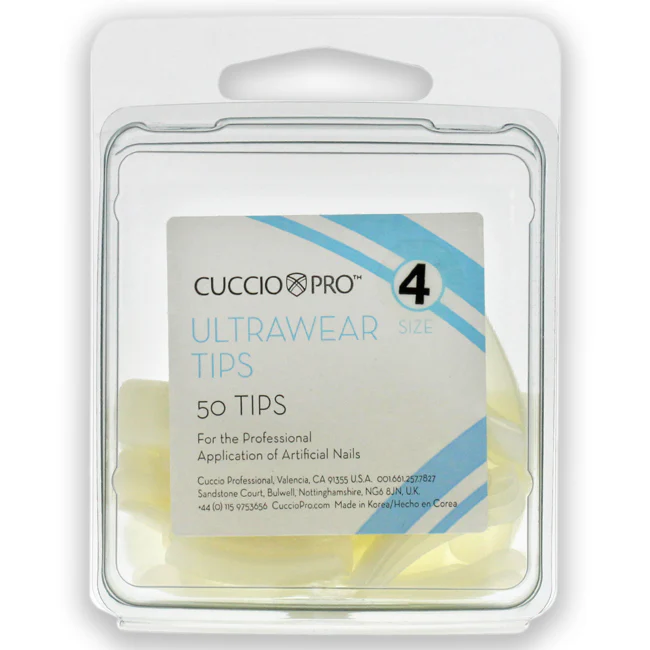 Cuccio Pro Ultrawear Tips - 4 by Cuccio Pro for Women - 50 Pc Acrylic Nails - Olabens
