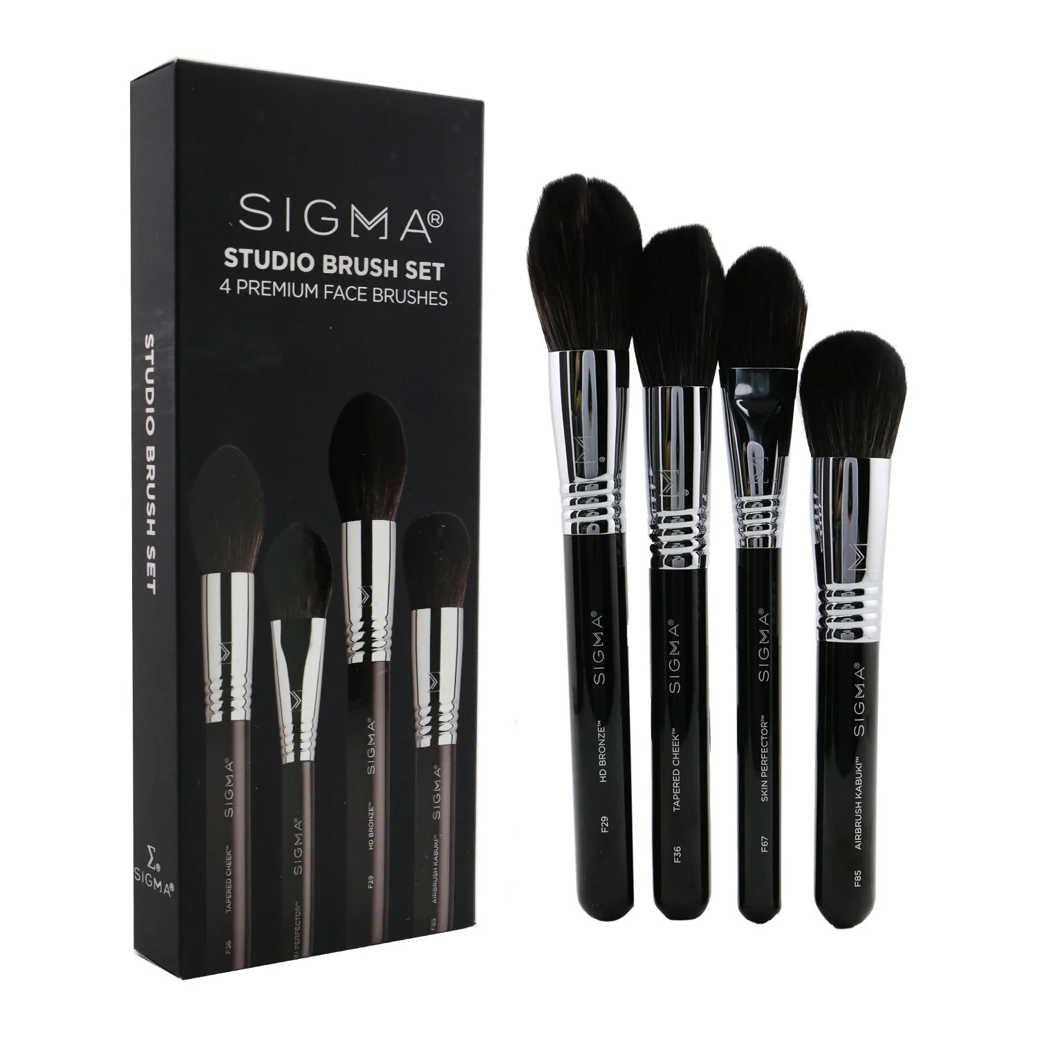 Sigma Beauty Studio Brush Set (4x Brush)  4pcs - Olabens
