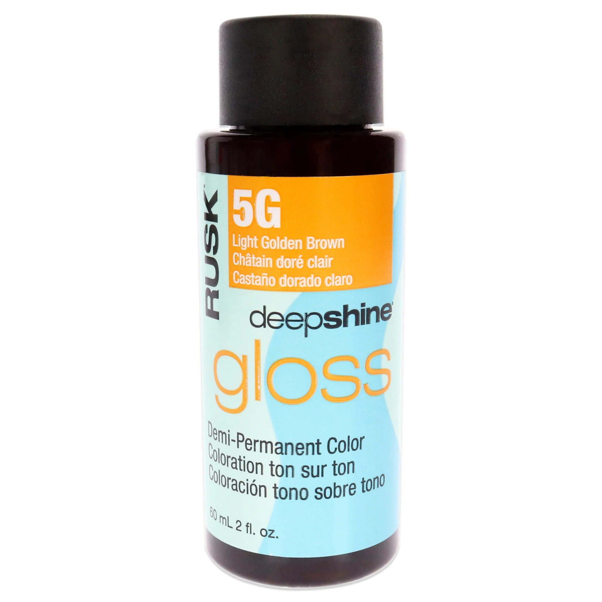 Deepshine Gloss Demi-Permanent Color - 5G Light Golden Brown by Rusk for Unisex - 2 oz Hair Color - Olabens