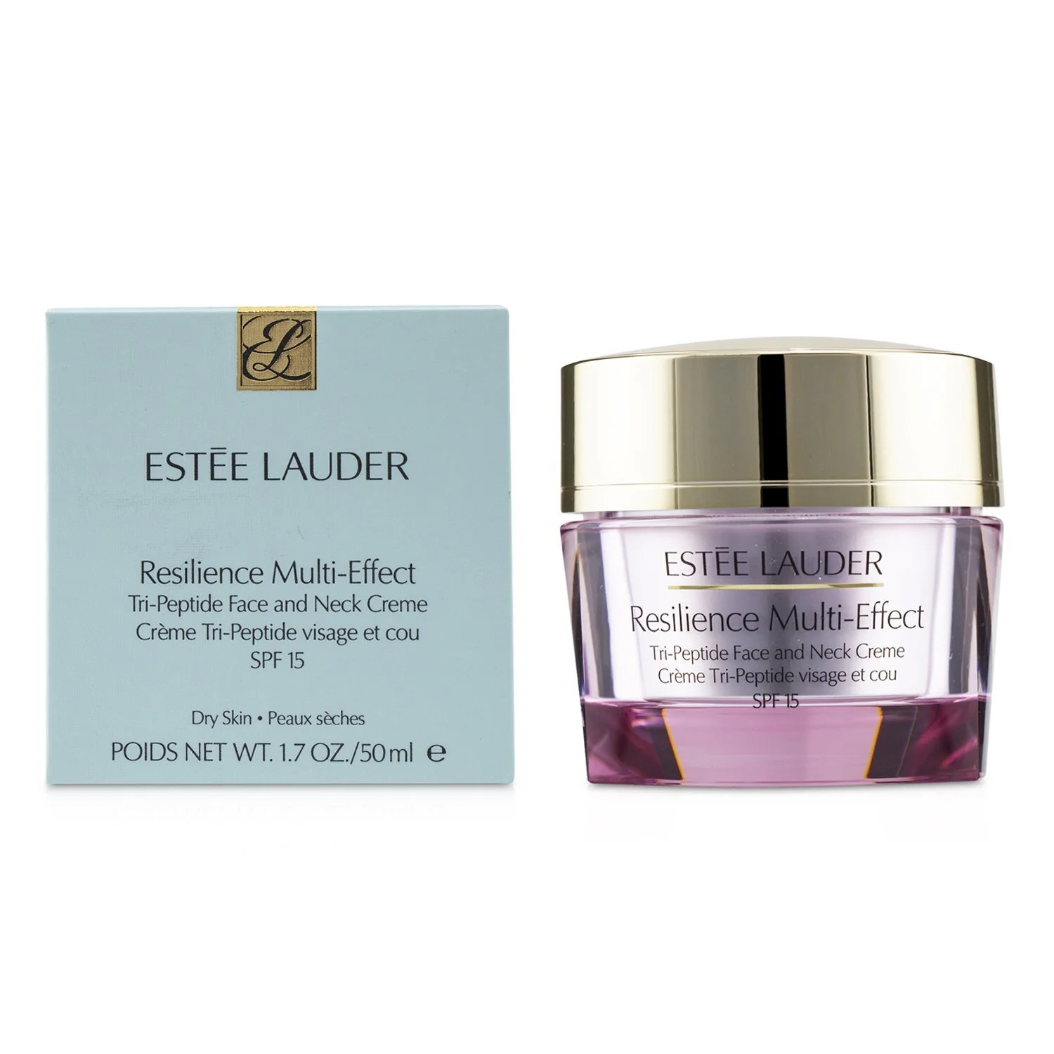 Estee Lauder Resilience Multi-Effect Tri-Peptide Face and Neck Creme SPF 15 - For Dry Skin  50ml/1.7oz - Olabens