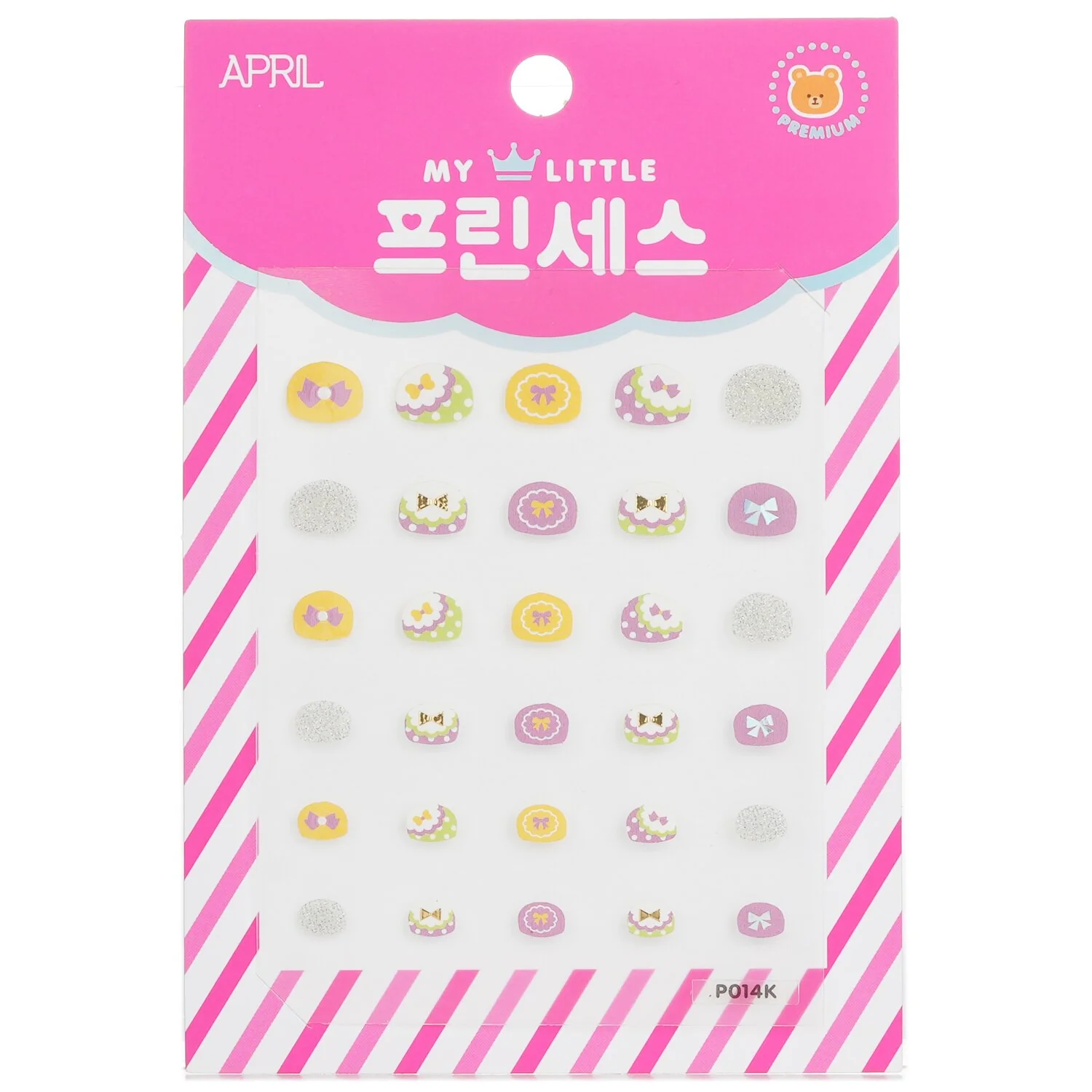 April Korea Princess Kids Nail Sticker - # P014K  1pack - Olabens
