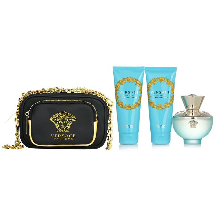 Versace Dylan Turquoise Coffret: +1Bag 3pcs - Olabens