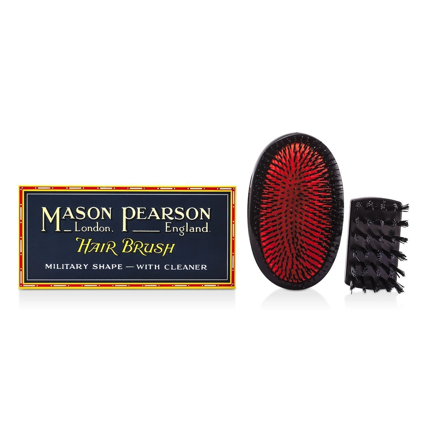 Mason Pearson Boar Bristle - Large Extra Military Pure Bistle Large Size Hair Bush (Dark Ruby)  1pc - Olabens