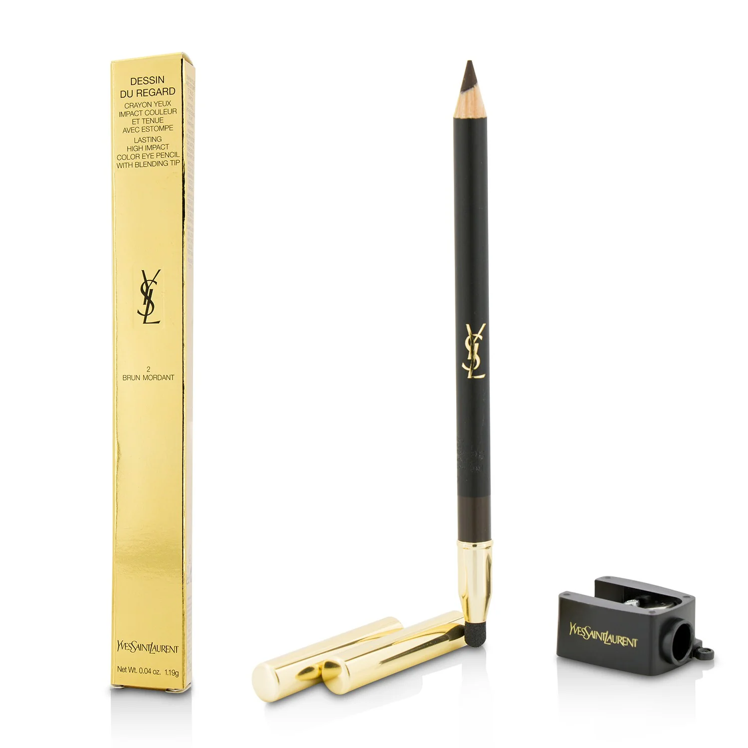 Yves Saint Laurent Dessin Du Regard Lasting High Impact Color Eye Pencil - # 2 Brun Mordant  1.19g/0.04oz - Olabens