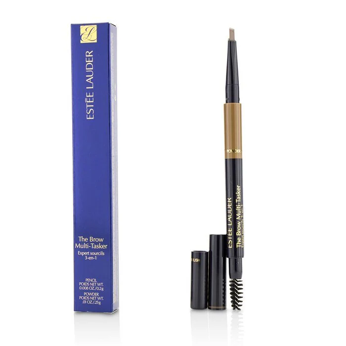 Estee Lauder The Brow MultiTasker 3 in 1 (Brow Pencil, Powder and Brush) - # 02 Light Brunette 0.45g/0.018oz - Olabens