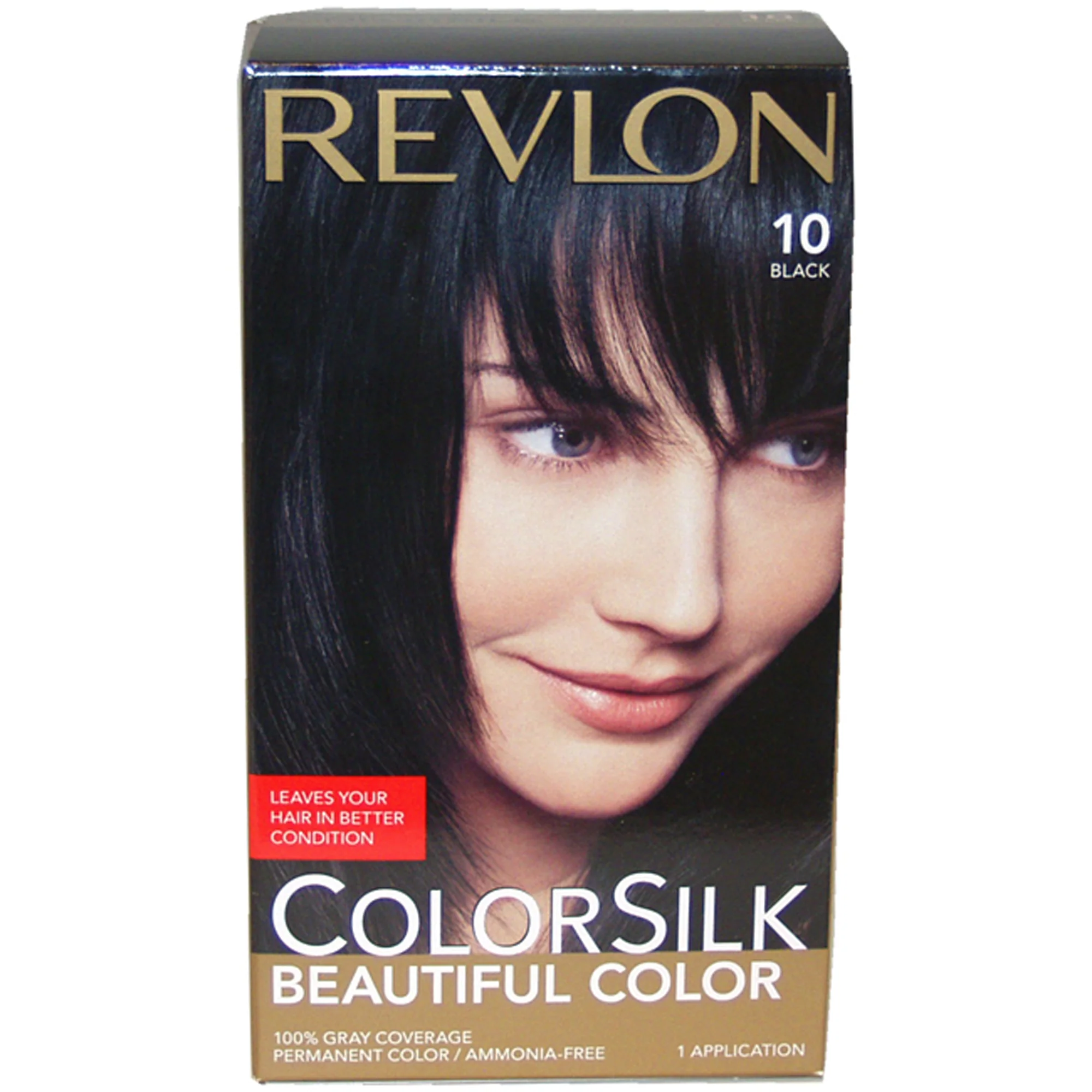 Colorsilk Beautiful Color - 10 Black by Revlon for Unisex - 1 Application Hair Color - Olabens