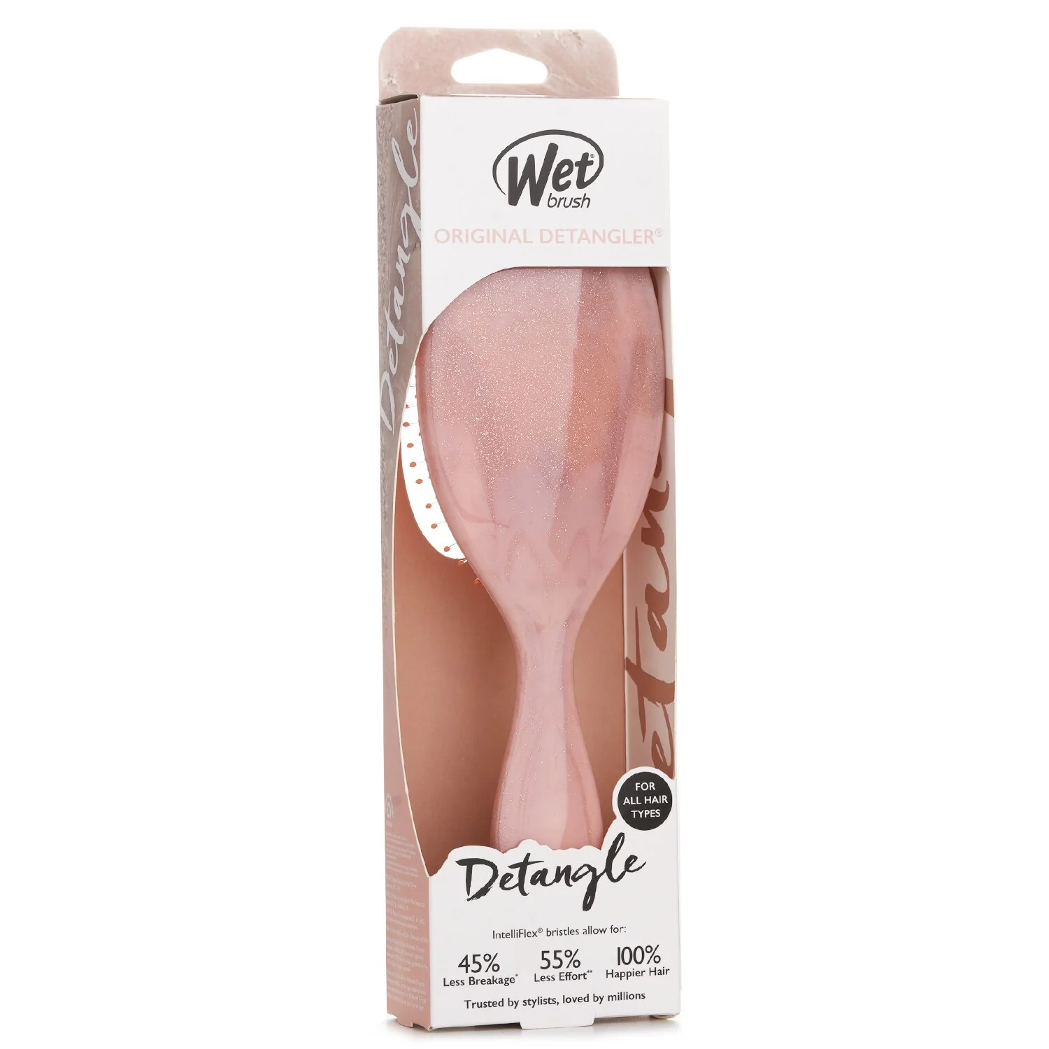 Wet Brush Original Detangler Glitter Waves Coral Hair Brush  1pc - Olabens