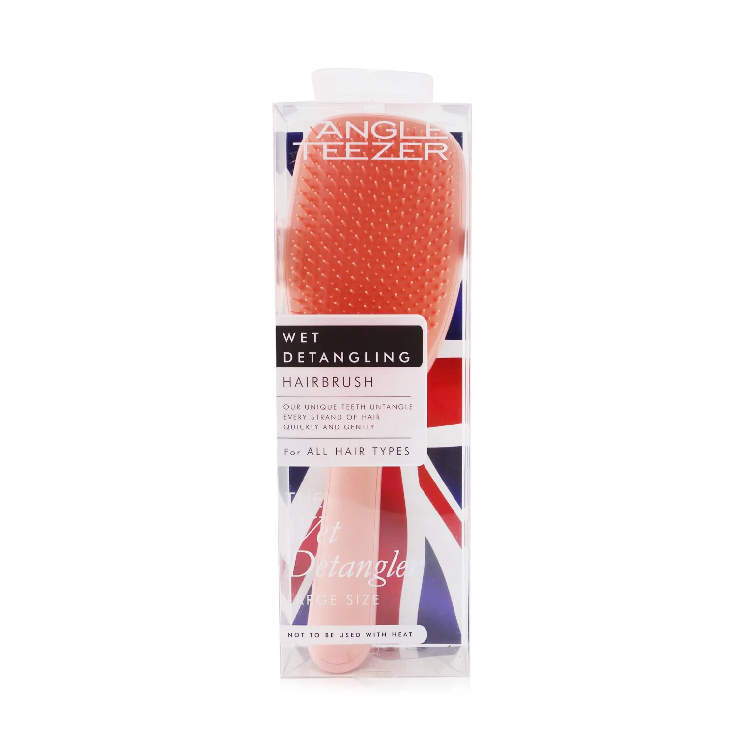 Tangle Teezer The Wet Detangling Hair Brush - # Peach (Large Size)  1pc - Olabens