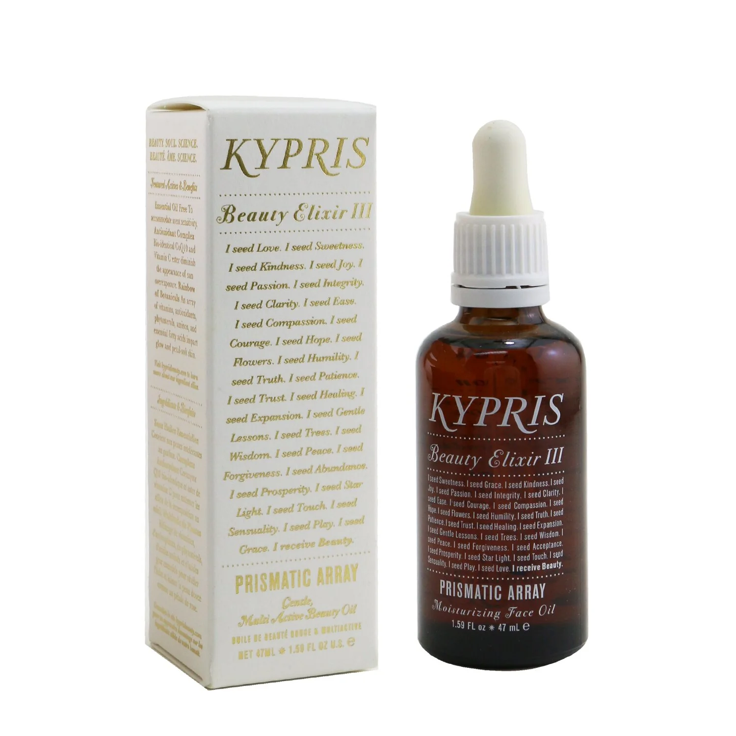 Kypris Beauty Elixir III - Gentle, Multi  Active Beauty Oil (With Prismatic Array)  47ml/1.59oz - Olabens