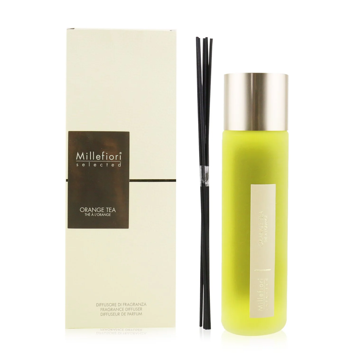 Millefiori Selected Fragrance Diffuser - Orange Tea  350ml/11.8oz - Olabens