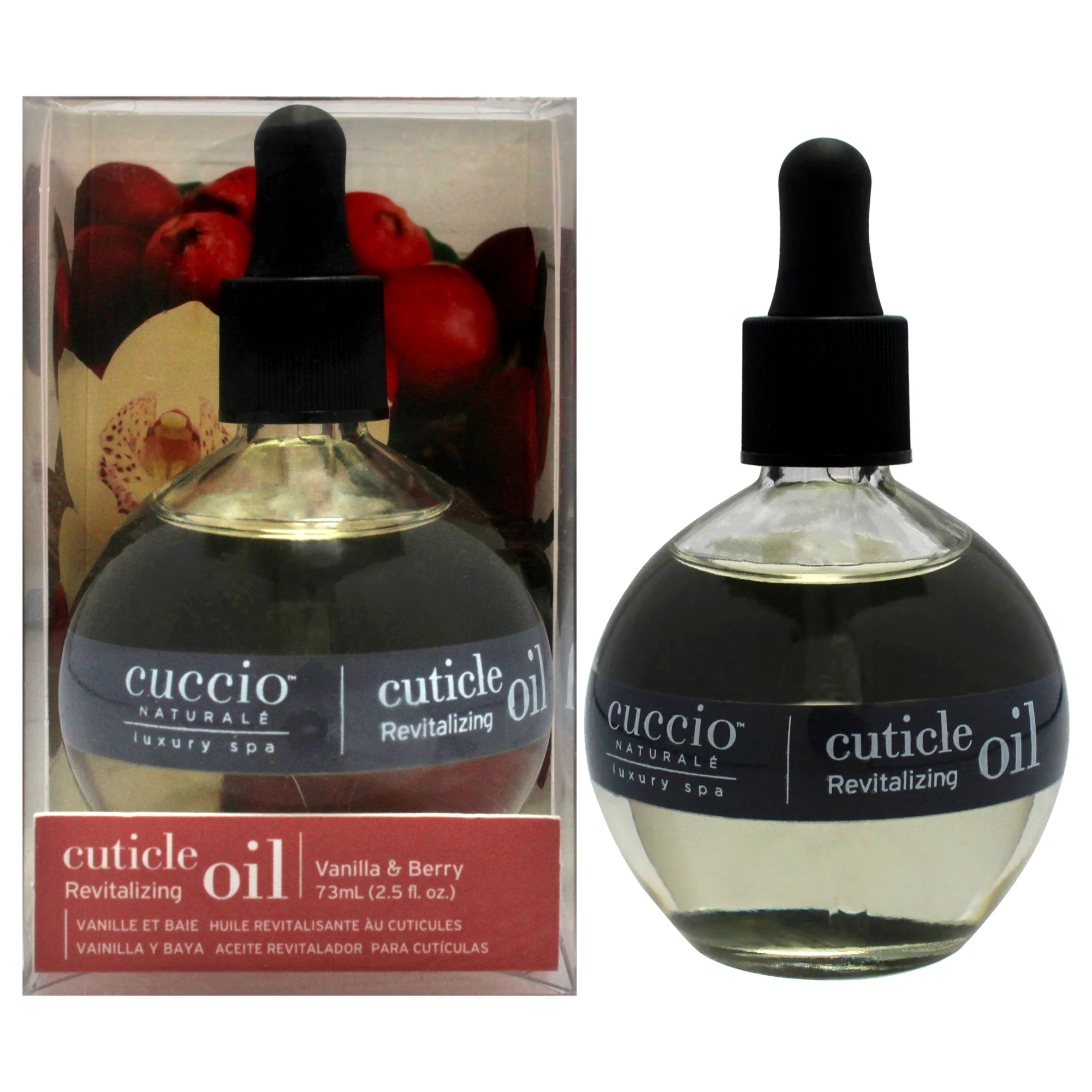 Cuticle Revitalizing Oil - Vanilla and Berry by Cuccio Naturale for Unisex - 2.5 oz Oil - Olabens