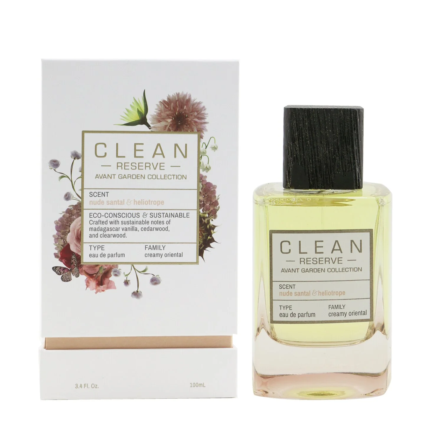 Clean Reserve Nude Santal & Heliotrope Eau De Parfum Spray  100ml/3.4oz - Olabens