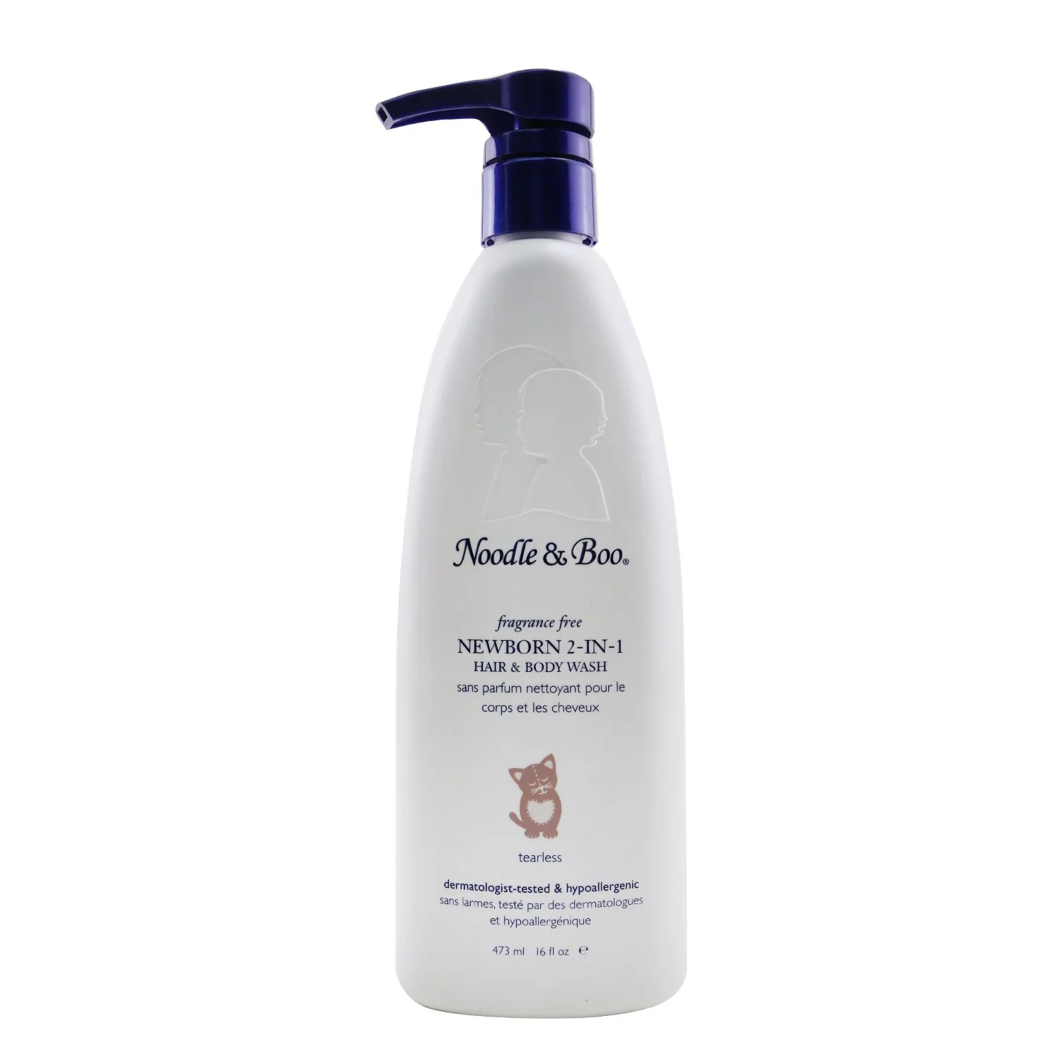 Noodle & Boo Newborn 2-in-1 Hair & Body Wash - Fragrance Free  473ml/16oz - Olabens