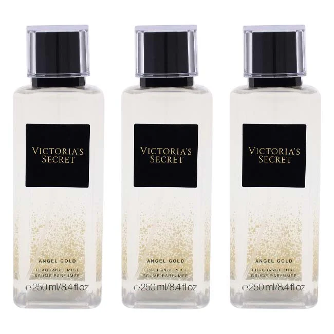 Victorias Secret Gold Angel by Victorias Secret for Women - 8.4 oz Fragrance Mist - Pack of 3 - Olabens
