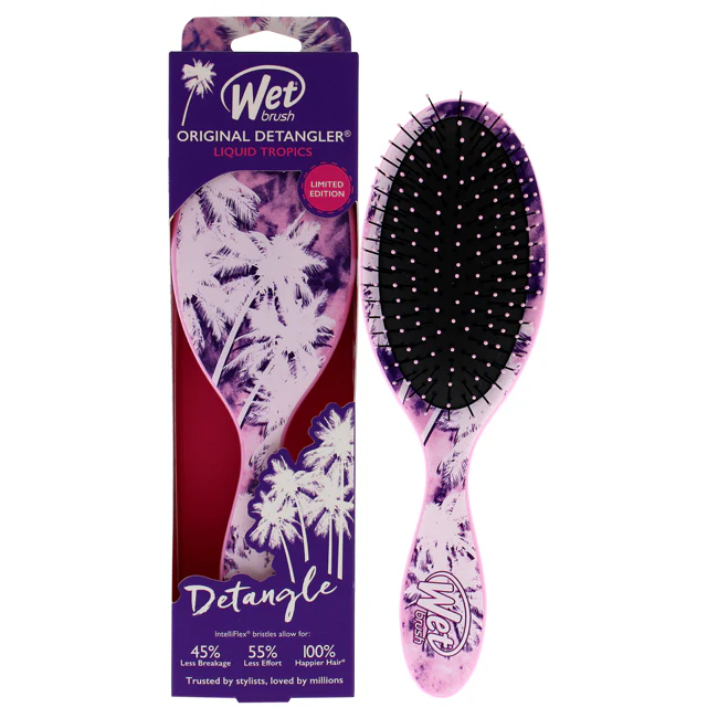 Wet Brush Original Detangler Liquid Tropics Brush - Palm Trees by Wet Brush for Unisex - 1 Pc Hair Brush - Olabens