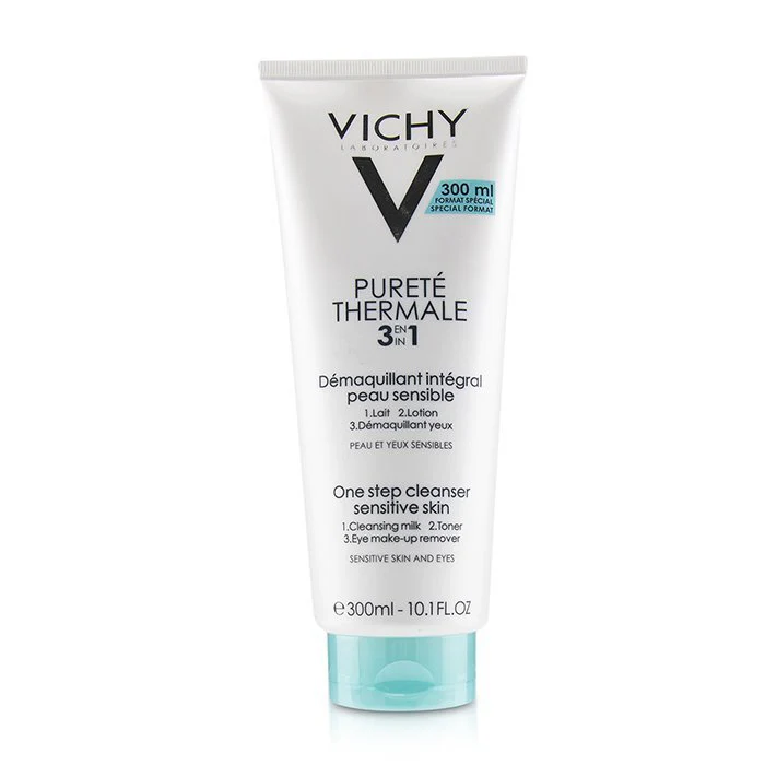 Vichy Purete Thermale 3 In 1 One Step Cleanser (For Sensitive Skin) 300ml/10.1oz - Olabens