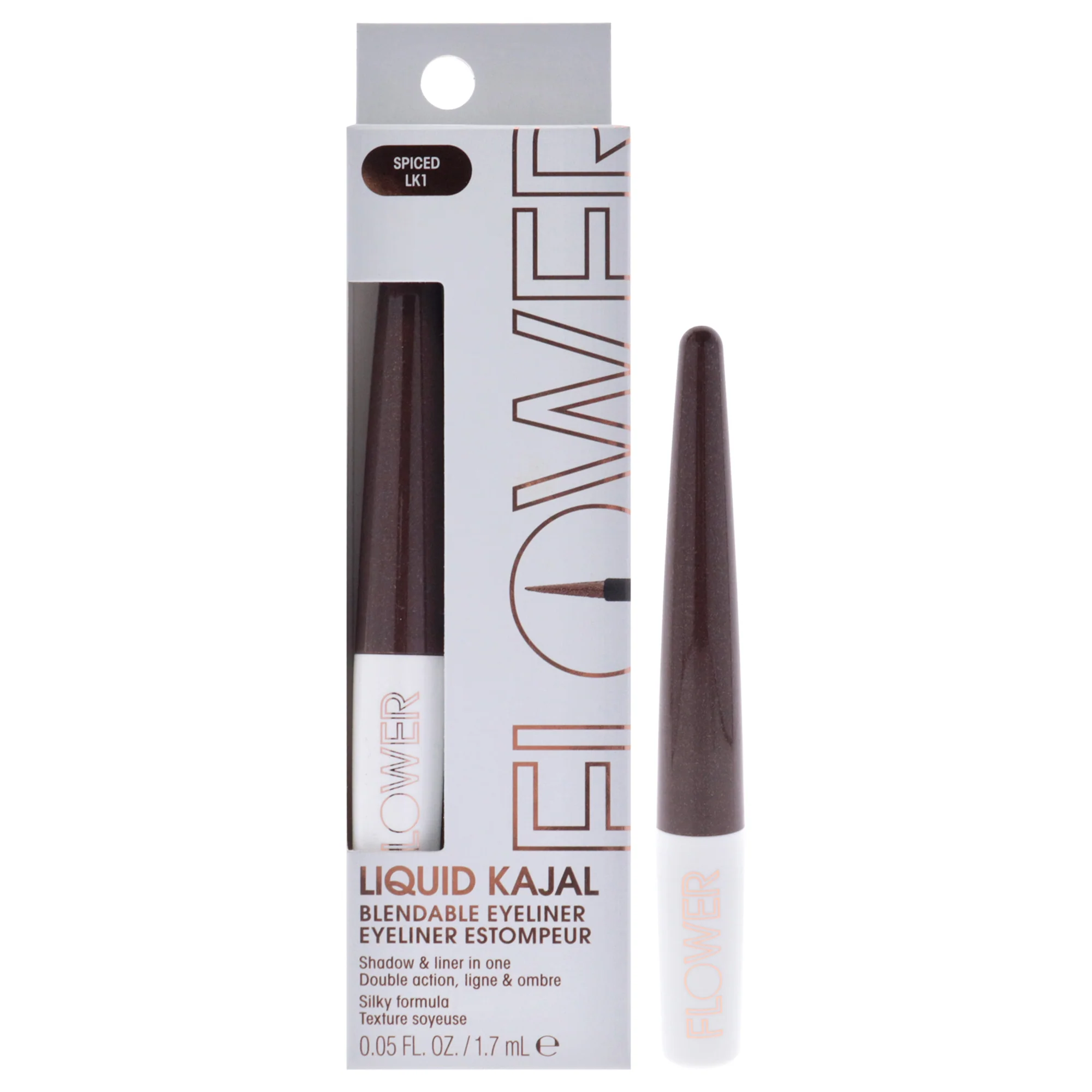 Liquid Kajal Blendable Eyeliner - LK5 Rust by Flower Beauty for Women - 0.05 oz Eyeliner - Olabens
